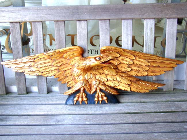 A carved 'Stern" board eagle, mid 20th century — image 2